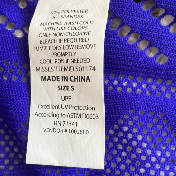 LL Bean Beach Cover Up Dress Blue Size Small - Picture 7 of 10